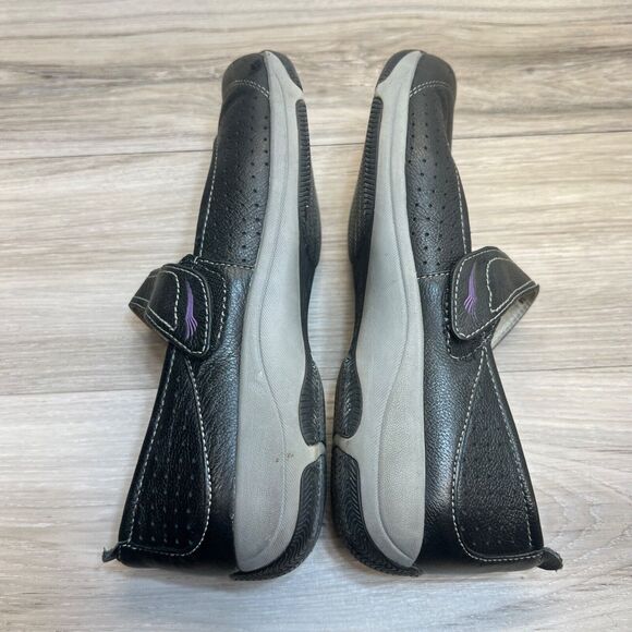 Dansko Women's Size 38 (US 7.5-8) Hadley Flat Comfort Mary Jane Black Leather - Picture 2 of 11